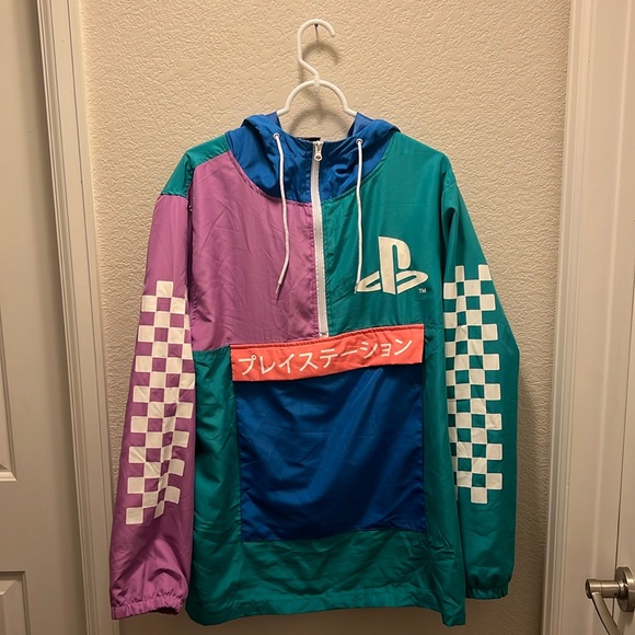 Sony Playstation Other - Sony PlayStation Vintage Retro Windbreaker Jacket Large